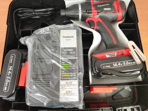 パナソニック Panasonic インパクトドライバー 18/14.4V バッテリ2個