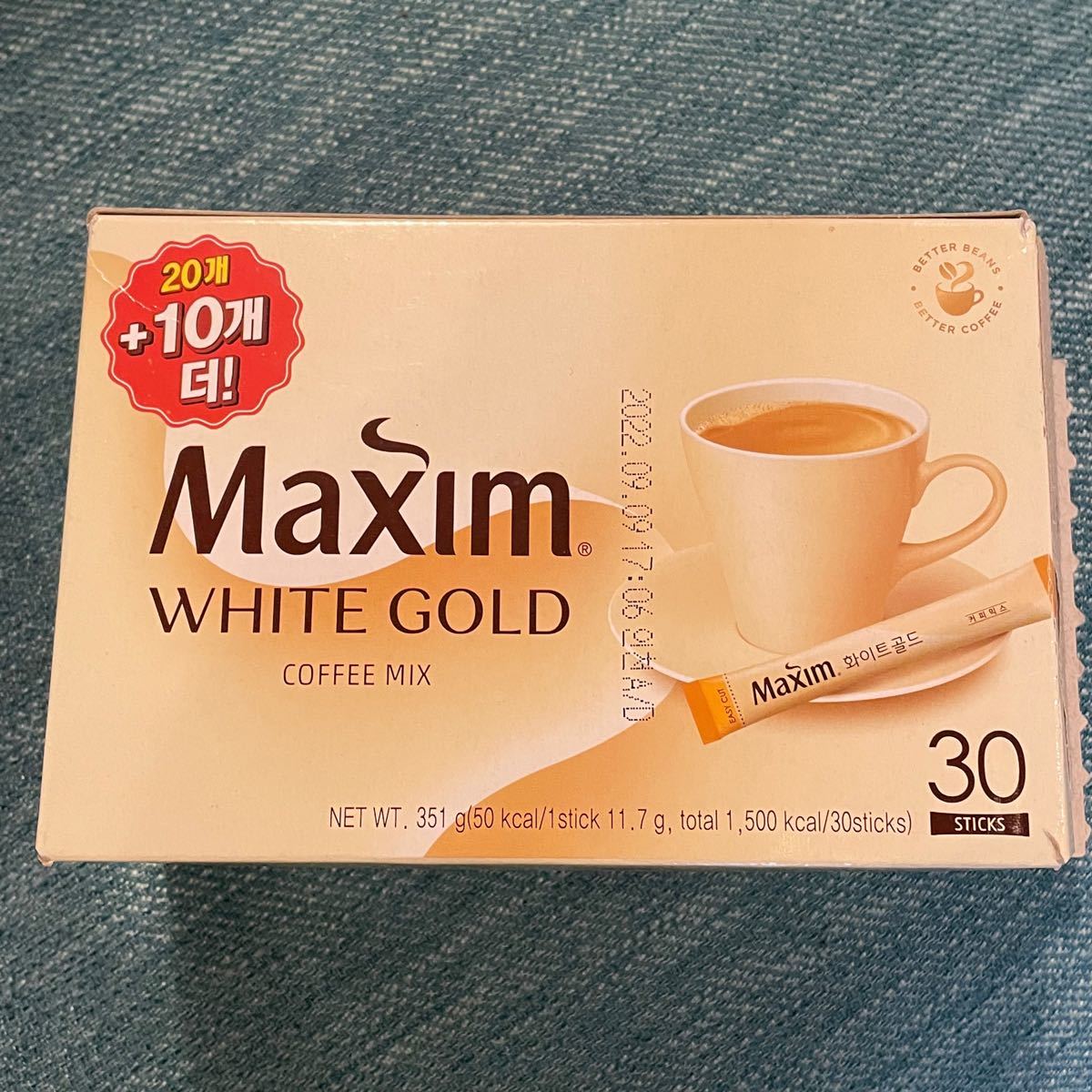 maxim ホワイトゴールド　韓国　10本セット♪ 〈本日発送〉　インスタントコーヒー　コーヒー　カフェオレ　