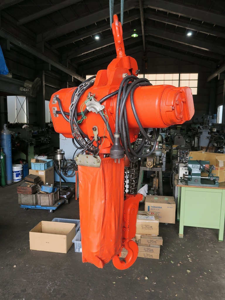 象印 電気チェーンブロック 5t 揚程4m 天井クレーン ホイスト 象印 電気チェーンブロック 5t 揚程4m 天井クレーン ホイスト
