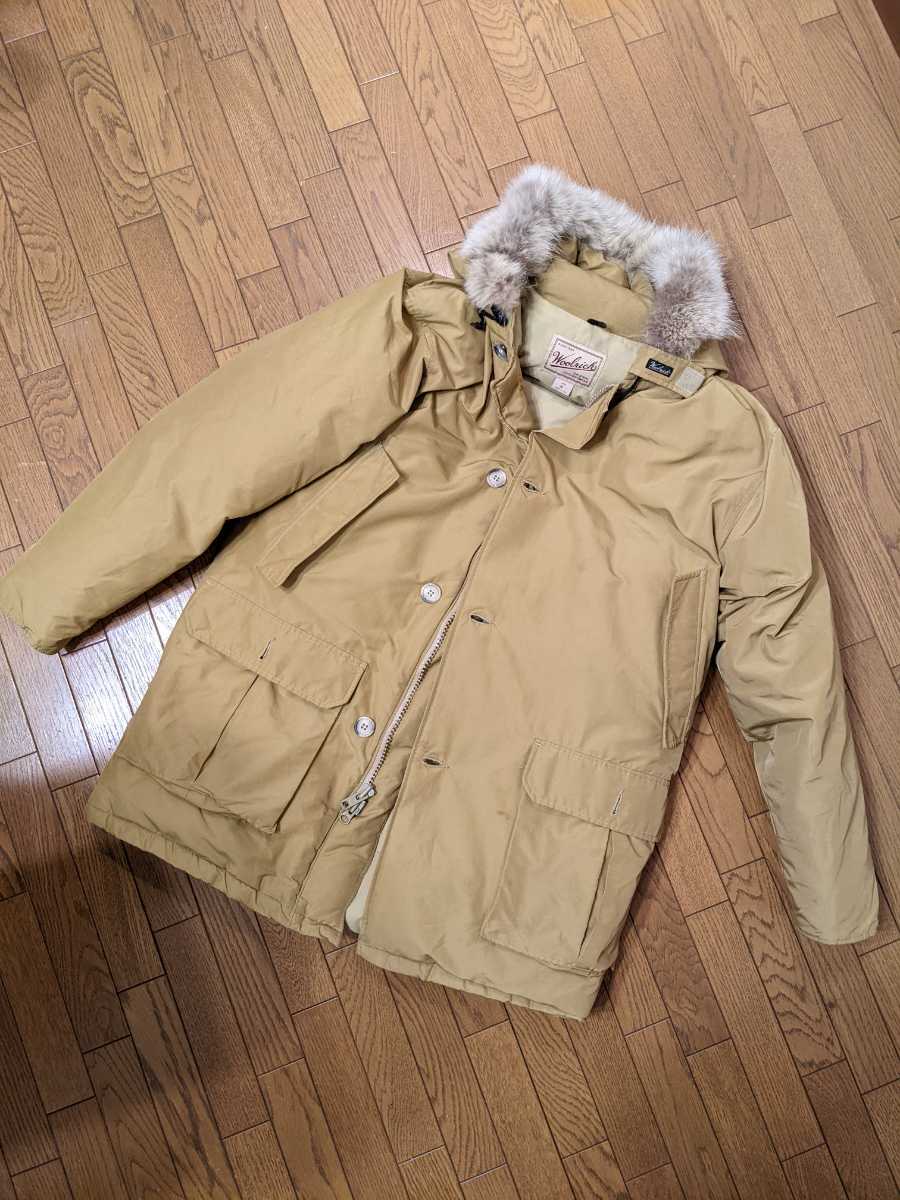 90s woolrich down coat Arctic Parker Mサイズ ウールリッチ アークティックパーカー ダウンコート ベージュ 