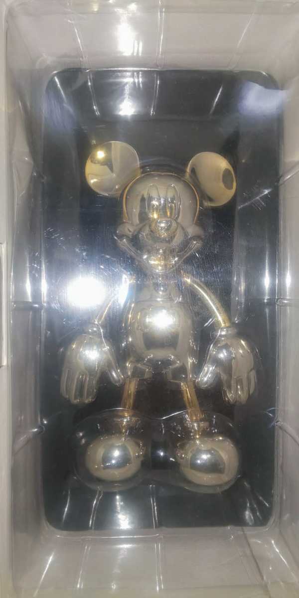 DISNEY ミッキー マウス ゴールド シルバー メタル フィギュア 可動 限定品 ディズニー Tokyo Disneyland Mickey Mouse Metal Figure 希少_画像4