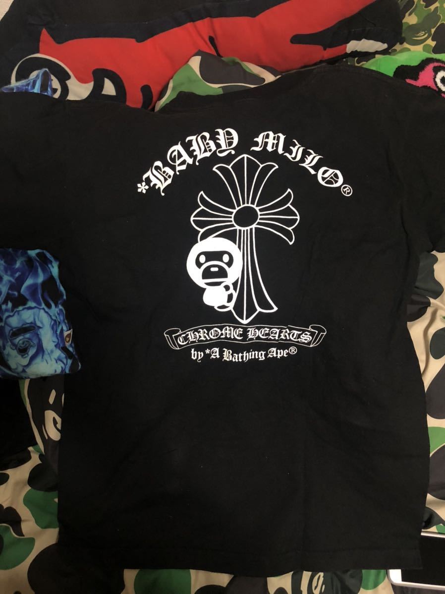 A BATHING APE X CHROME HEARTS SIZE M アベイシングエイプ tシャツ