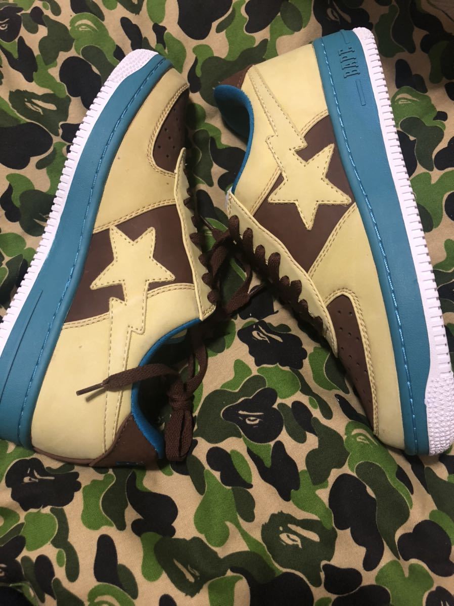 A BATHING APE BAPESTA SIZE 9 BROWNE スニーカー　NEW DEADSTOCK_画像1