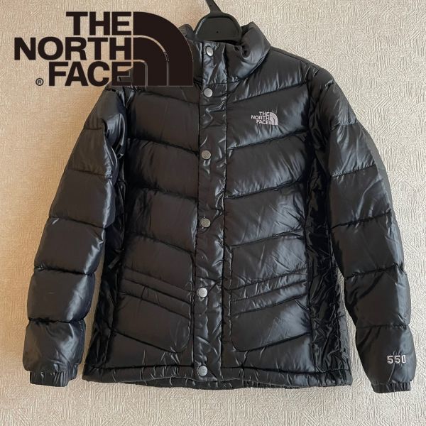 K718 ガールズ140 黒 550FP ダウンジャケット THE NORTH FACE_画像1