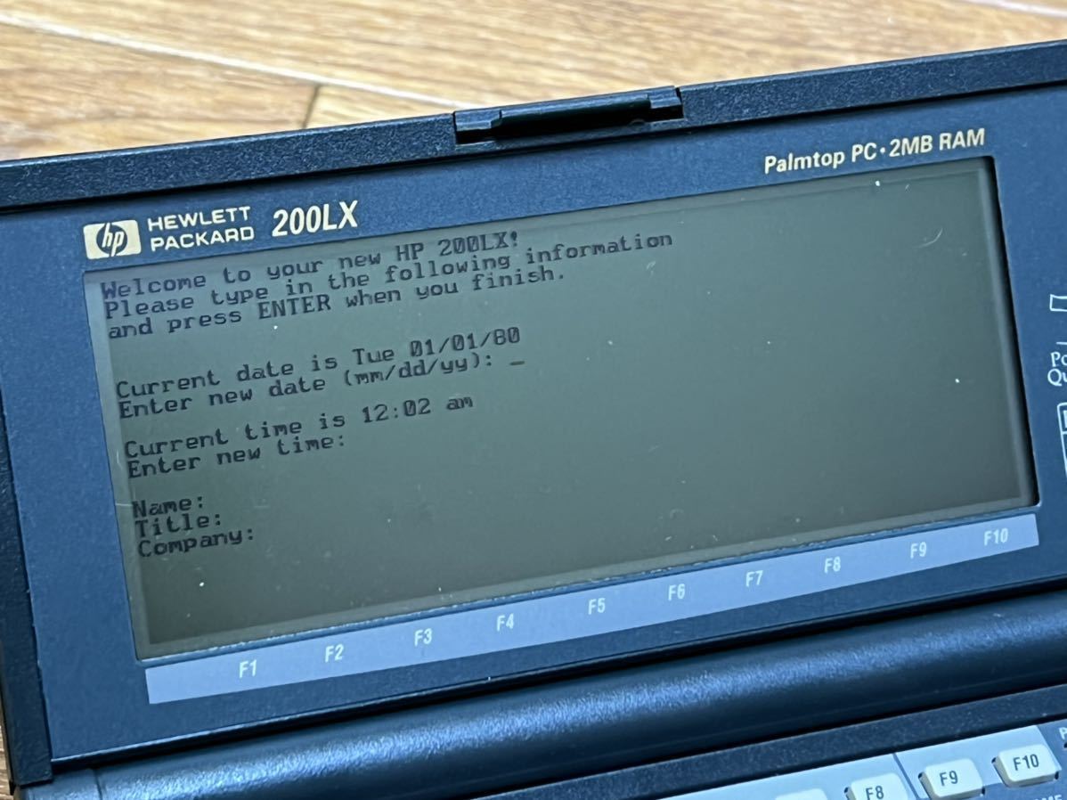 N4622 palmtop PC-2MB HP HEWLETT PACKARDヒューレット・パッカード HP200LX 動作確認済み!!_画像5