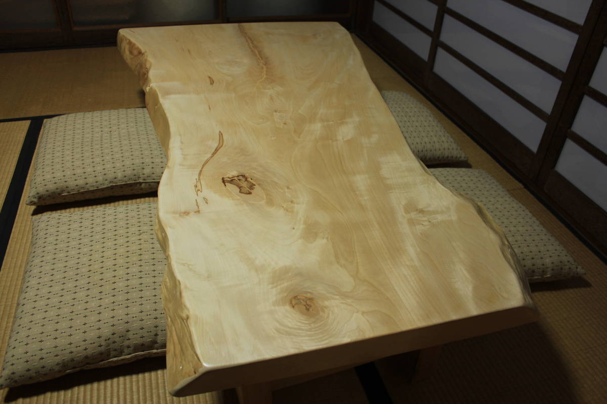 綺麗な白杢 】格安売り切り!天然栃◇無垢一枚板◇最大幅97cm!ロー