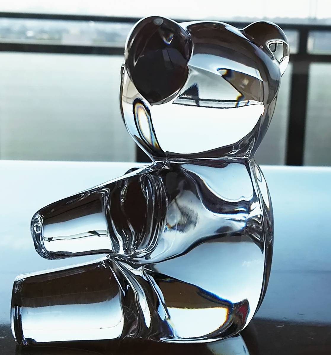  prompt decision [ regular goods Germany made / records out of production ] Ralph Lauren Ralph Lauren top class crystal glass Polo Bear paperweight ornament figyu Lynn bear bear 