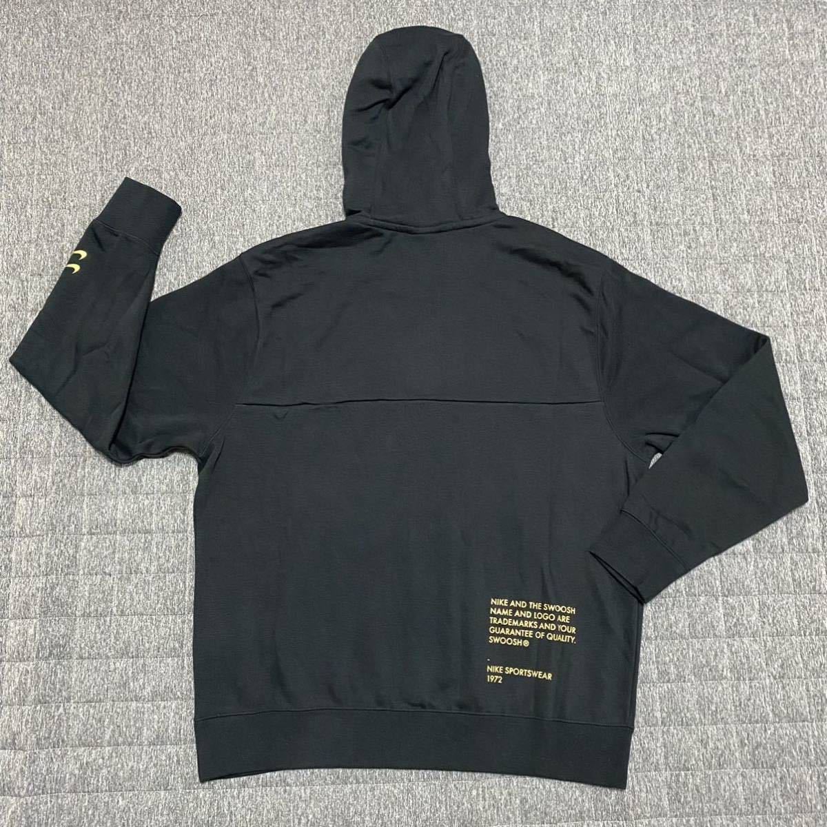 新品 NIKE ナイキ NSW スウェット 上下 黒 ブラック 金 ゴールド