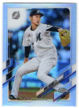 佐々木 朗希 2021 Topps Chrome NPB #194 Silver Refractor 千葉 ロッテ_画像1