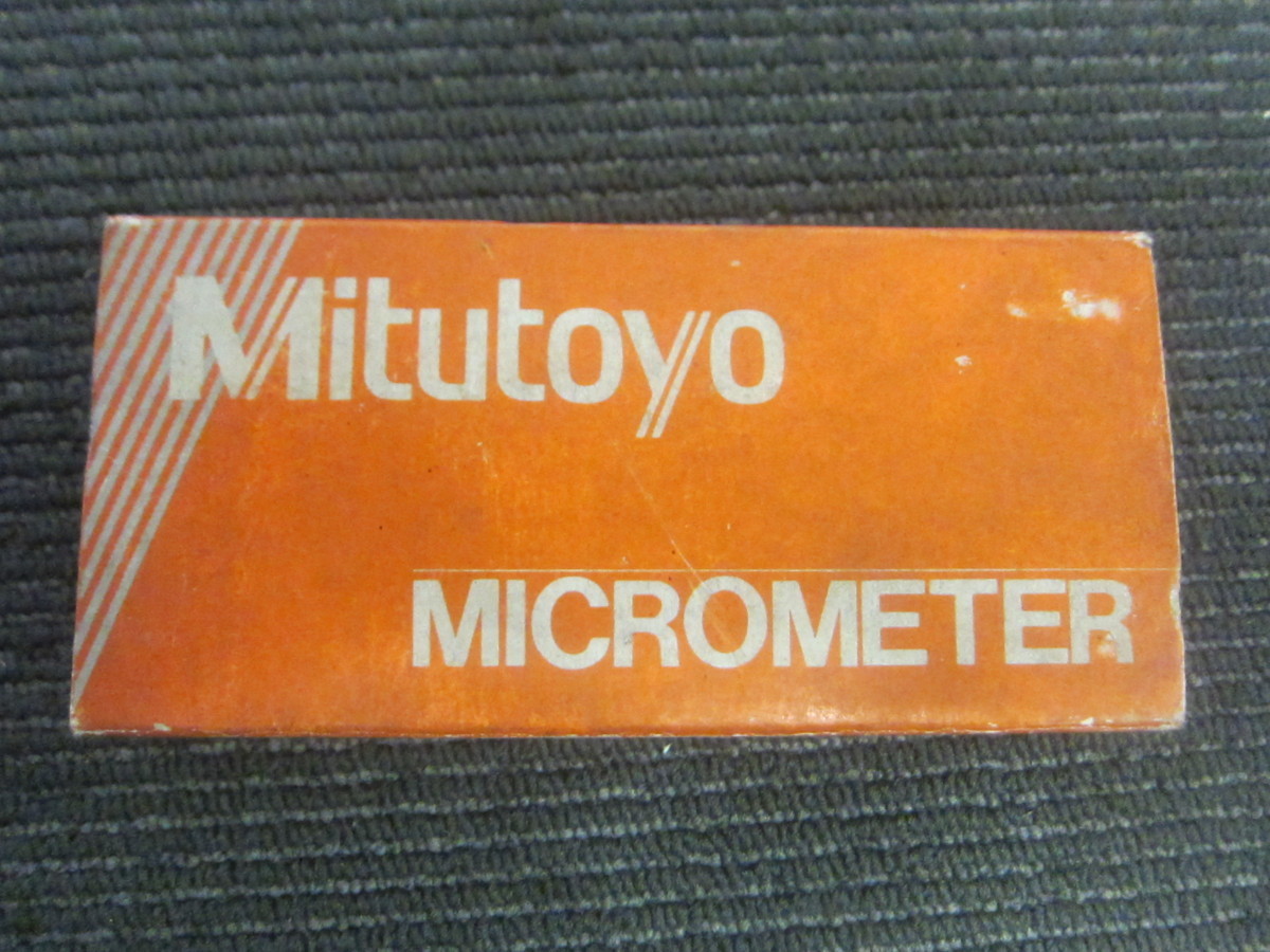 未使用・ミツトヨ mitutoyo 標準外側マイクロメータ 0-25mm 101-103 M210-25 ケース 箱 保証書付_画像6