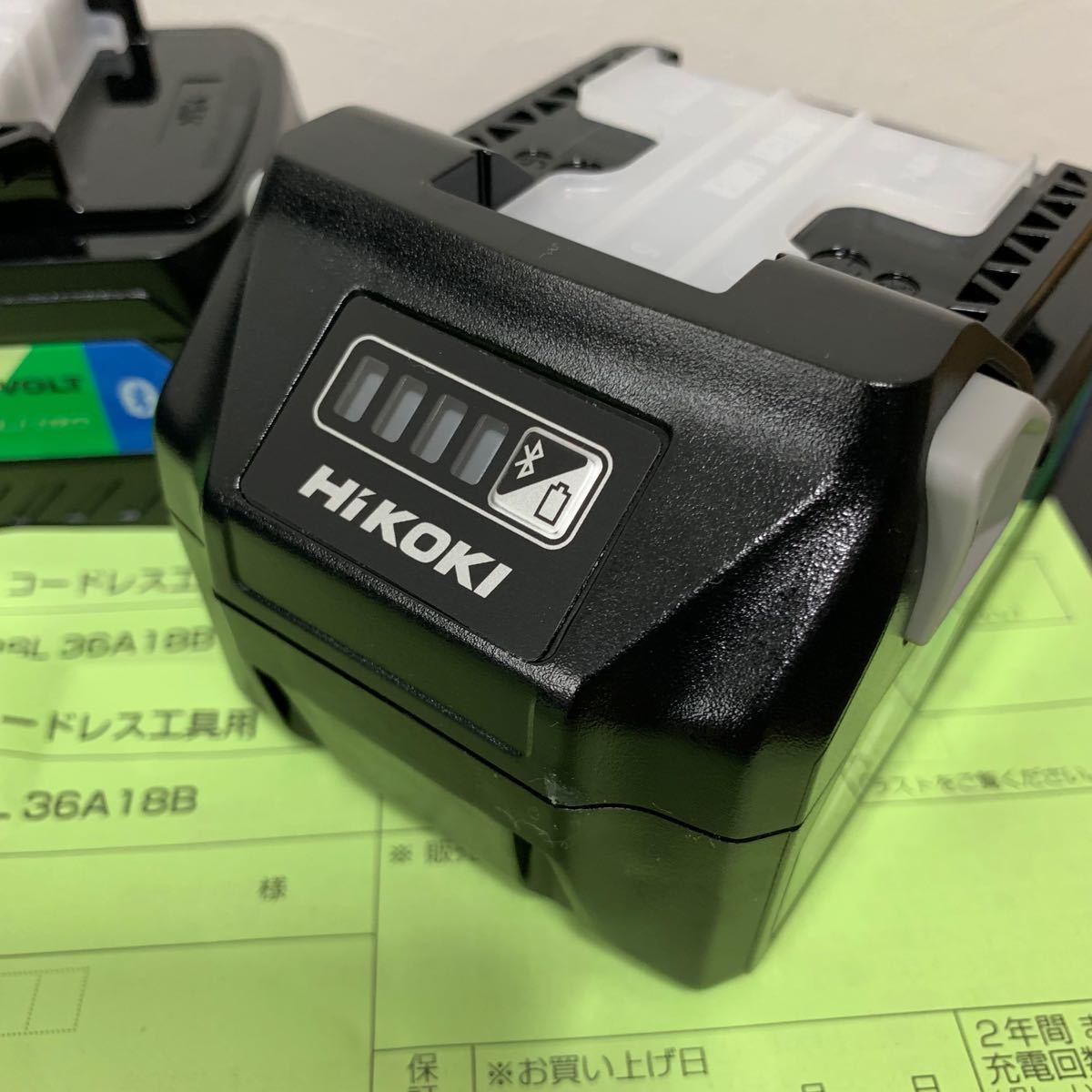 未使用 HIKOKI ハイコーキ バッテリー BSL36A18B 2個 Bluetooth 未使用 HIKOKI ハイコーキ バッテリー BSL36A18B 2個 Bluetooth