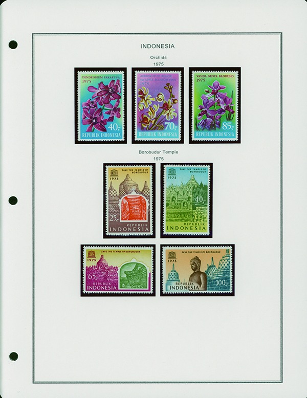 インドネシア 1962-1977 普通 記念切手 430枚。1974年の民族衣装26枚完揃い等の_画像8