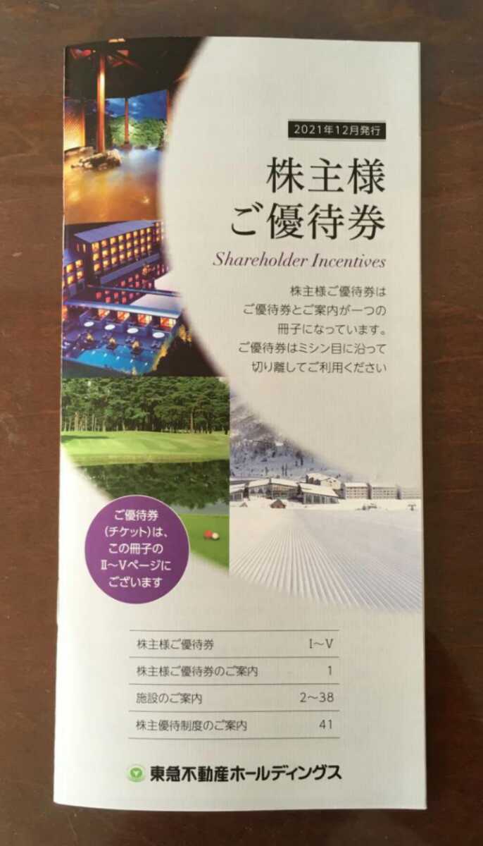 東急不動産ホールディングス 株主様ご優待券 1冊 宿泊優待券1枚 宿泊優待共通券2枚_画像1