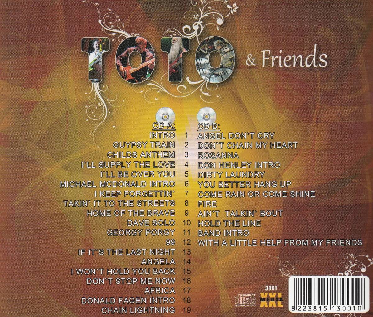 輸 Toto Toto & Friends 2CD◆規格番号■3001◆送料無料■即決●交渉有_画像2