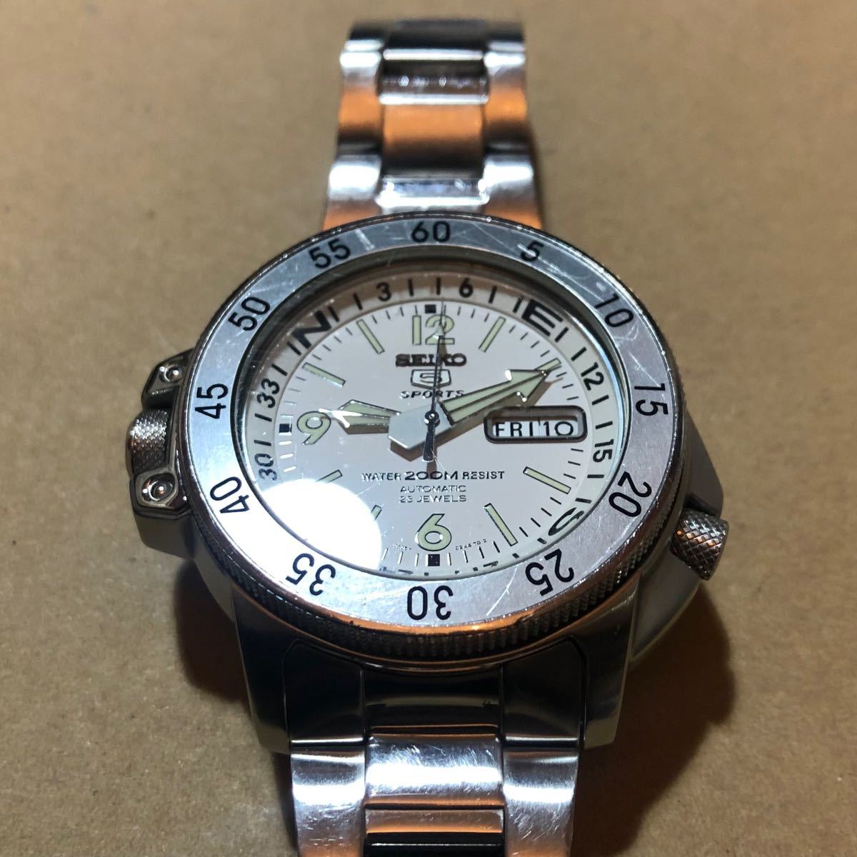 SEIKO セイコー 5 SPORTS スポーツ アトラス 自動巻き ホワイト SEIKO セイコー 5 SPORTS スポーツ アトラス 自動巻き ホワイト