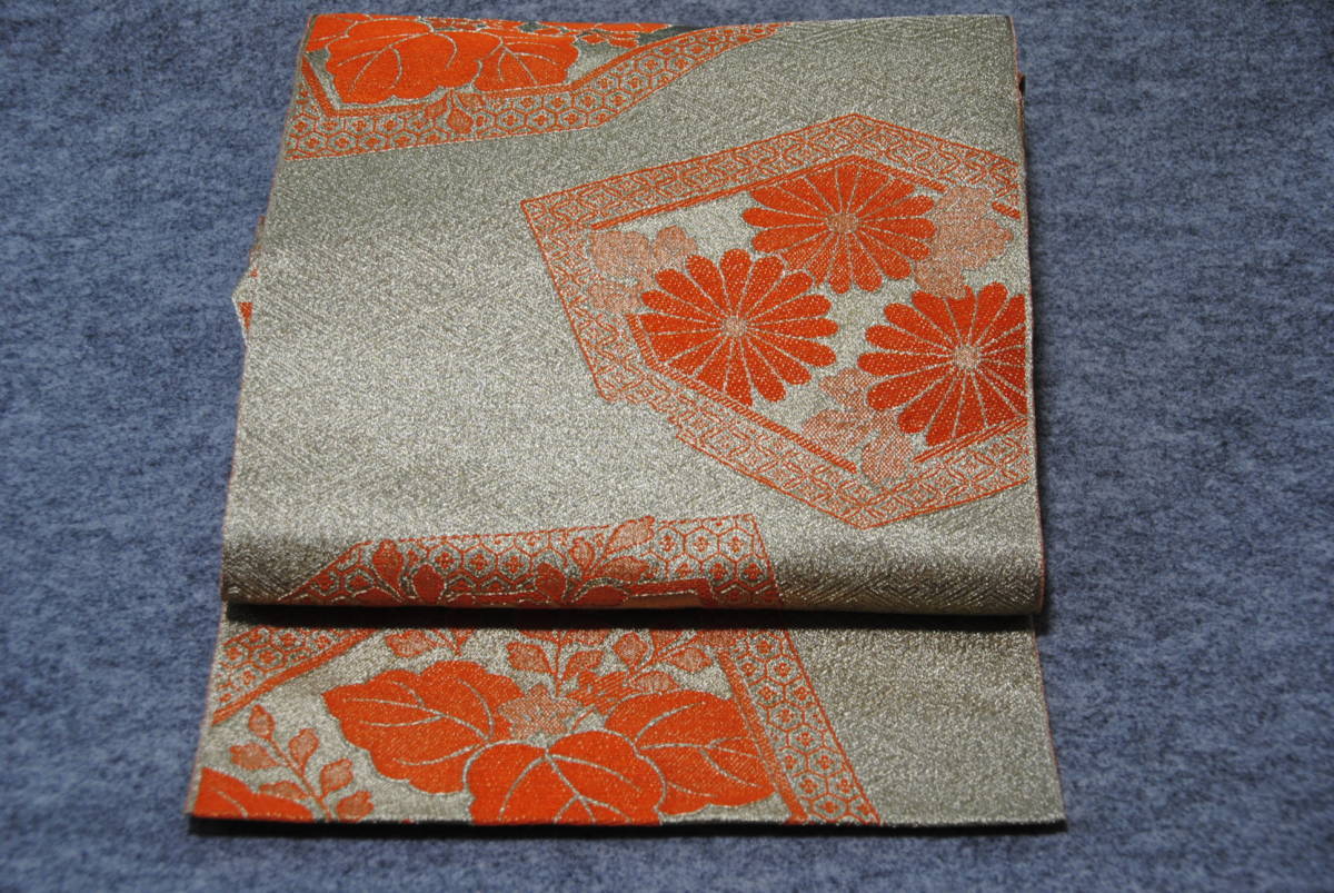 302mh26〇訪問着 関口遼一 童文 ススキ 草花〇しつけ付き美品 【爆売り