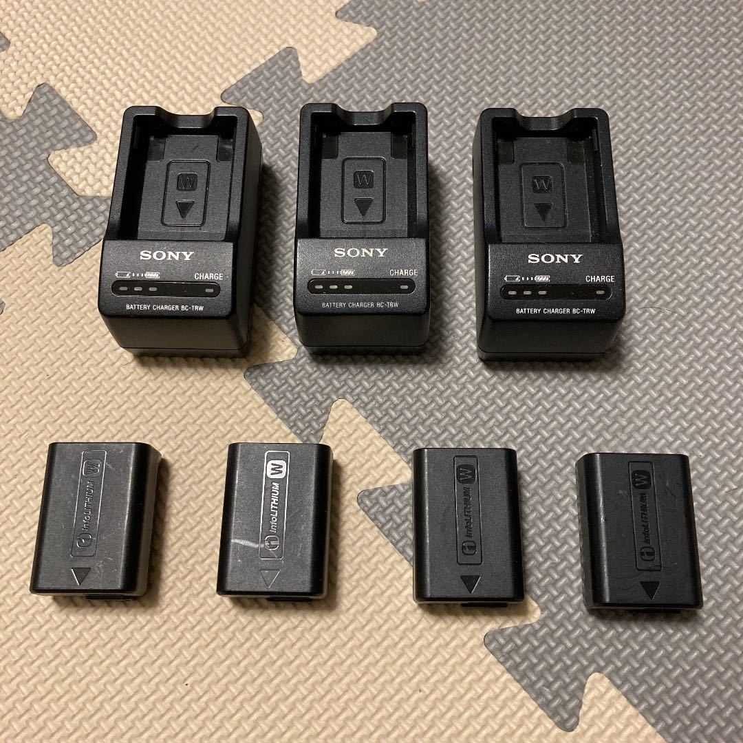 チャージャ SONY BC-TRW 純正バッテリー チャージャーセットの通販 by