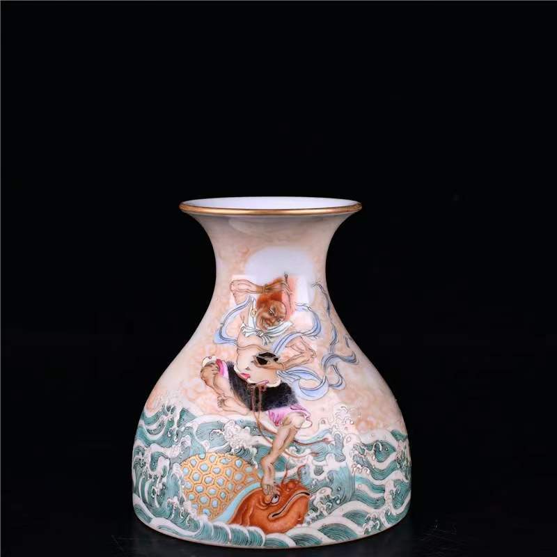 古びた蔵『清 雍正年製 陶磁器 琺瑯彩描金折枝花卉紋盤』極細工 置物