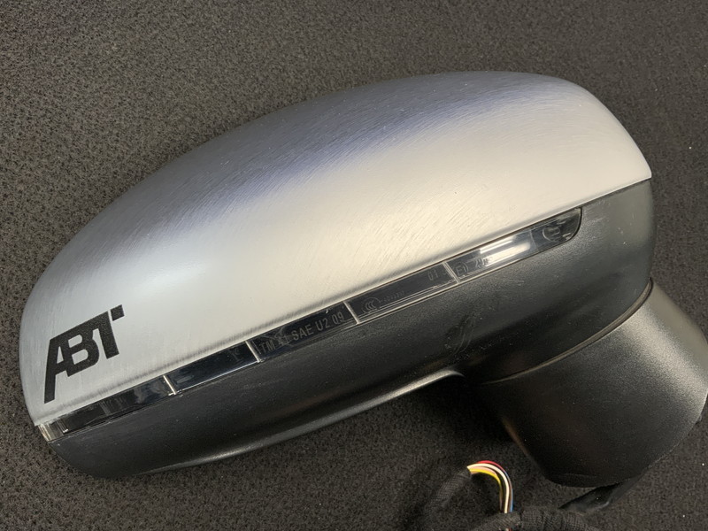 AU018 8X Audi A1 1.4TFSI right door mirror electric storage type * turn signal attaching * degree so-so [ animation equipped ]0