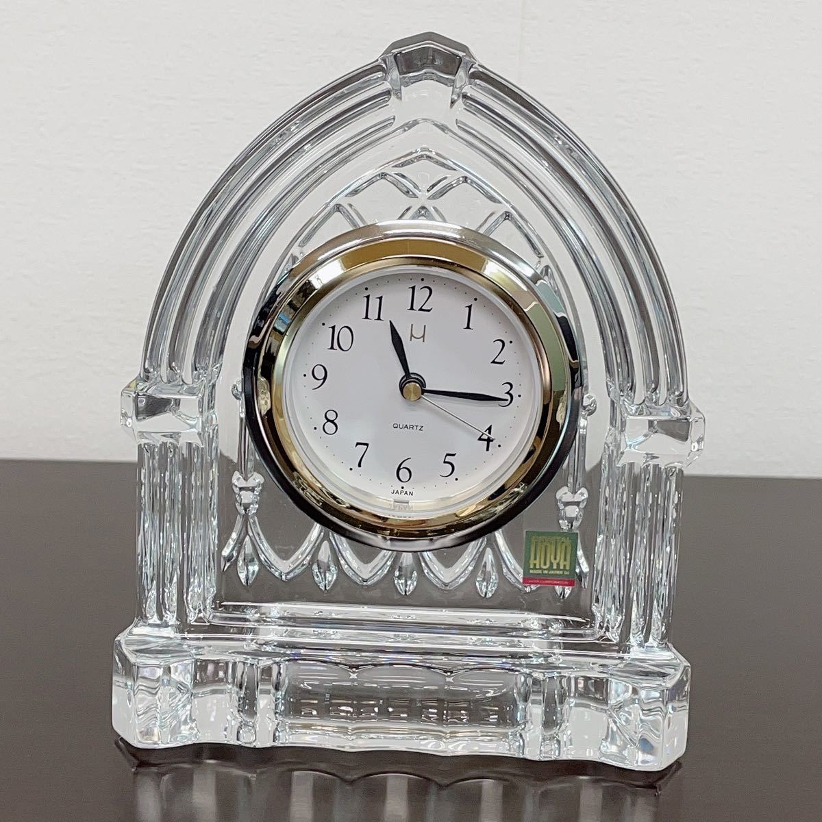 HOYA クリスタル 水晶 電子時計 Desk Clock クォーツ ホヤ HOYA クリスタル 水晶 電子時計 Desk Clock クォーツ ホヤ