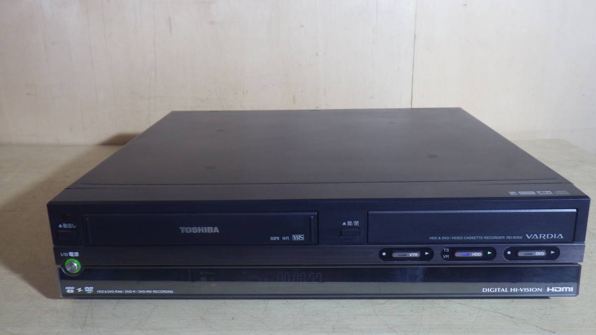 TOSHIBA/東芝 VTR一体型 VHS/HDD/DVDレコーダー RD-W300