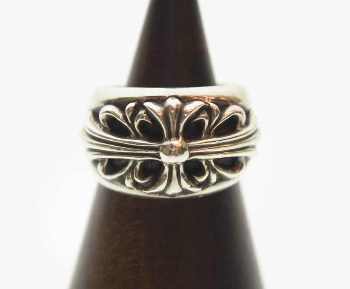 ☆ Chrome Hearts クロムハーツ FLORAL CROSS RING フローラル クロス