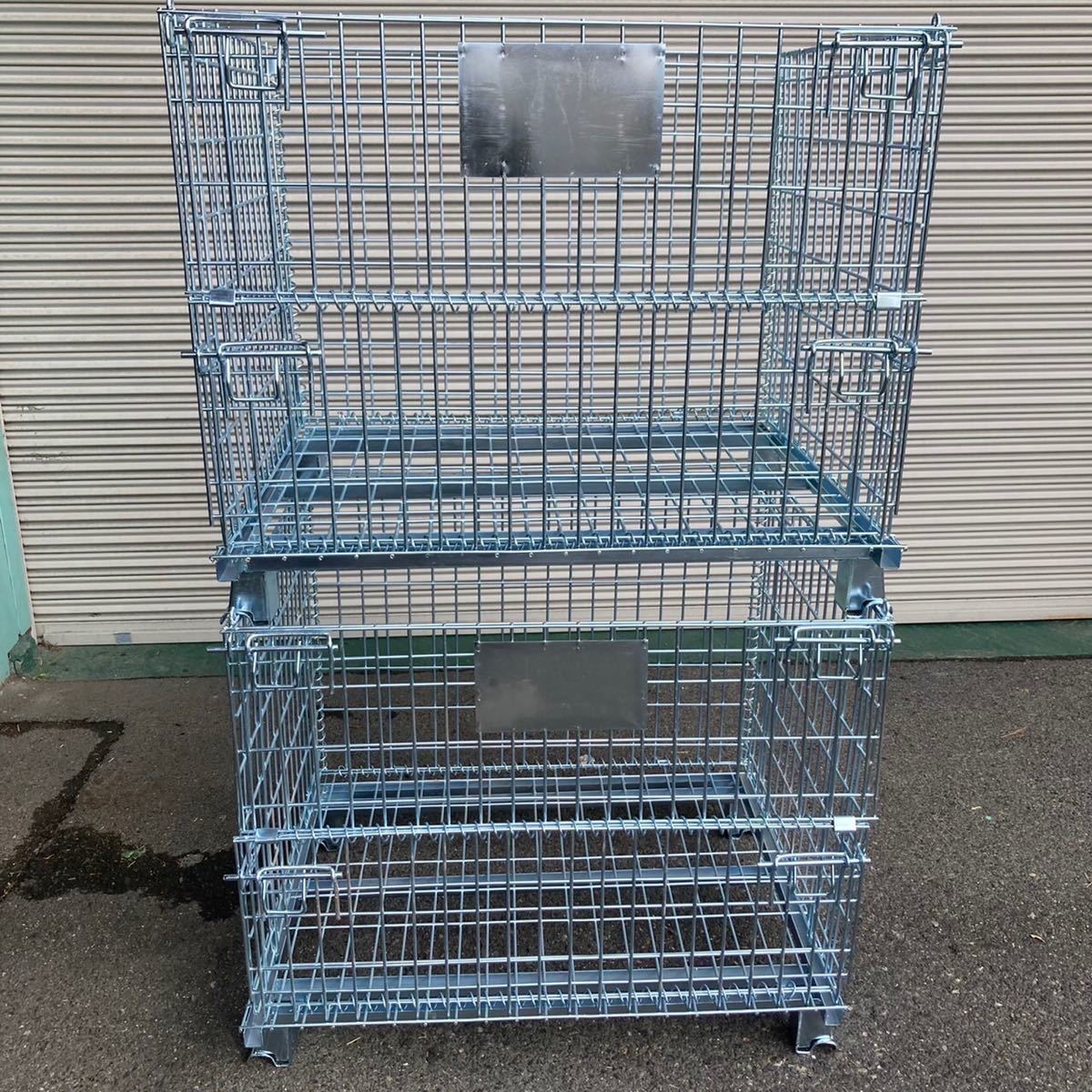 新品 メッシュパレット 800×1000×850h 50 枚セット 48 物流用品 倉庫整理 収納に便利 コスト低減_画像5