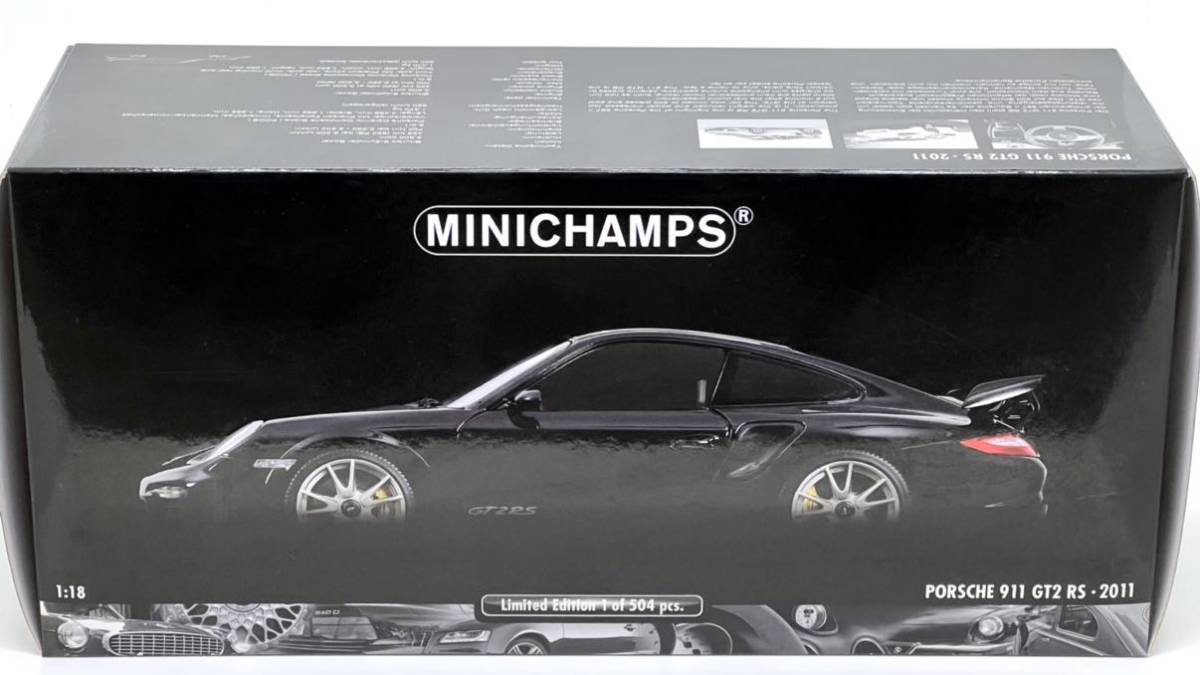 新品同様】1/18 ポルシェ Porsche 911 GT2 RS 2011 Black with silver