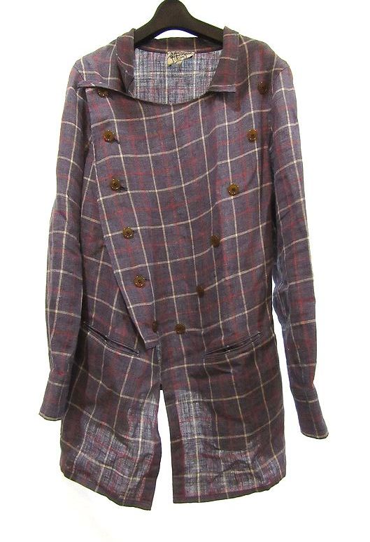 Vivienne Westwood MAN リネン変形デザインシャツ コート ヴィヴィアン