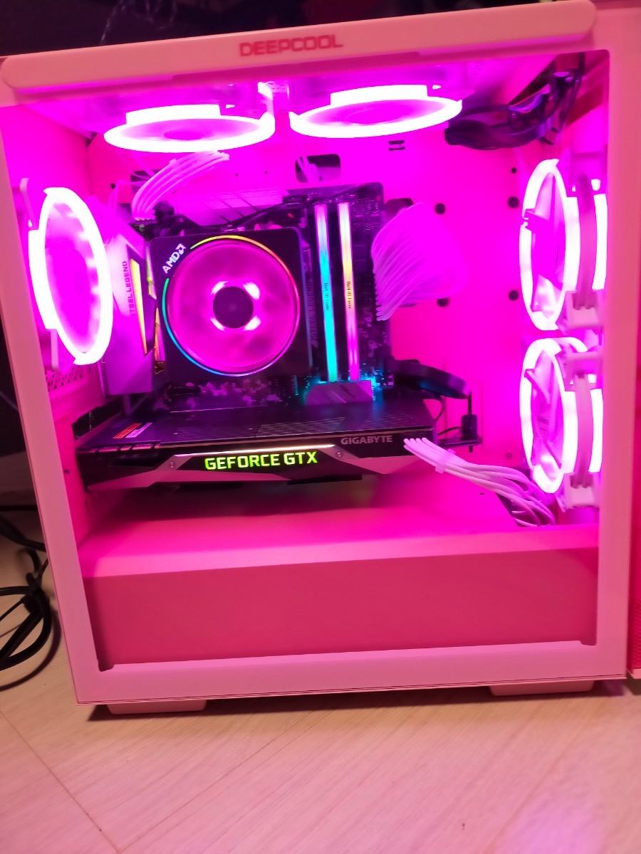 ピンクゲーミングPC】Ryzen5 3500 GTX1070 デスクトップ型PC 安い特売