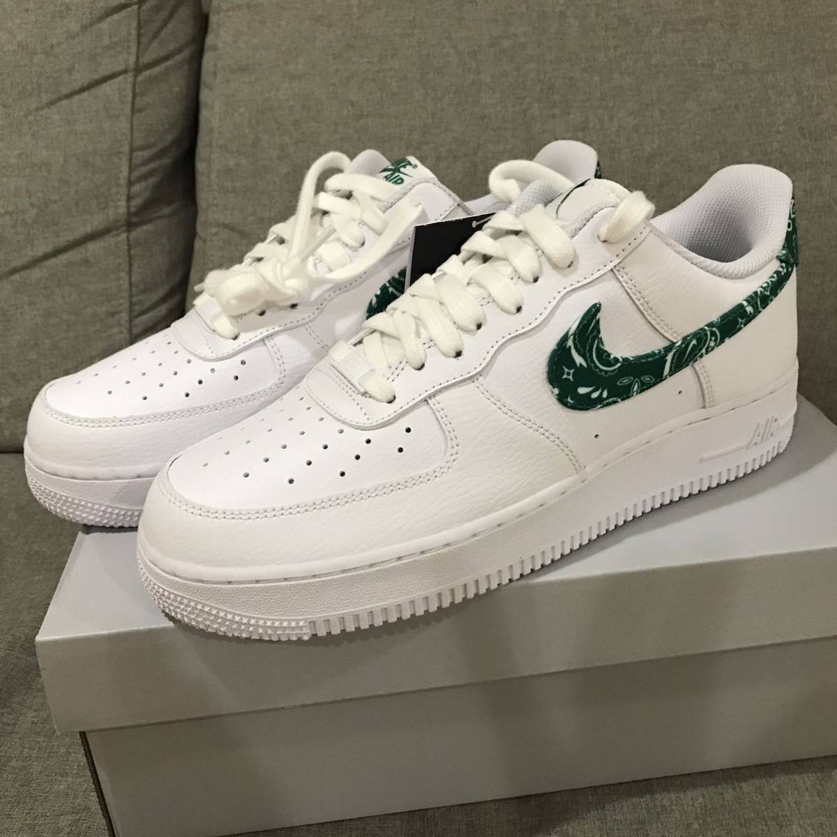 Nike WMNS Air Force 1 Low '07 Essential Paisley Green 新品未使用 