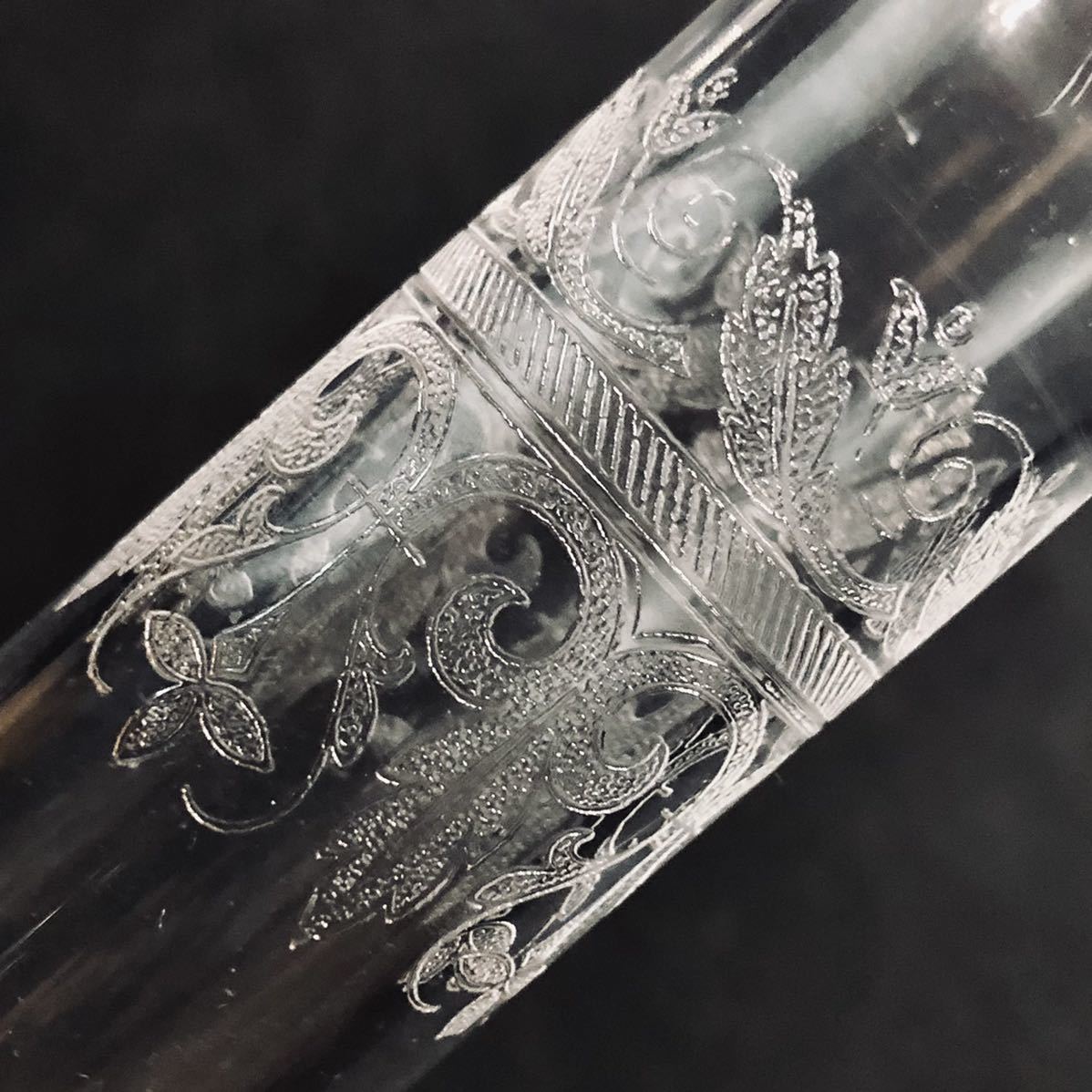 Baccarat オールドバカラ/※希少シール付 大型デカンタ グラヴュール