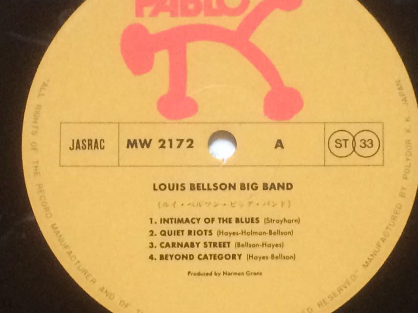 LP★ルイ・ベルソンLouis Bellson★ルイ・ベルソン・ビッグ・バンドThe Louis Bellson Explosion☆Pablo盤_画像2