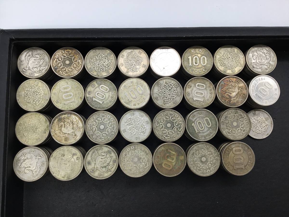 S-12】 銀貨 100円 301枚おまとめ 総額30100円分 稲穂 鳳凰
