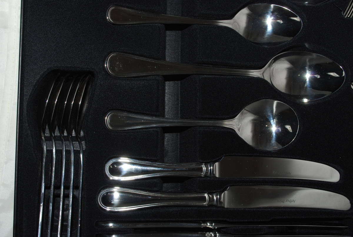 中古 Arthur Price Britania 44 Piece Cutlery Set アーサープライス ブリタニア 44ピース カトラリーセット _画像5