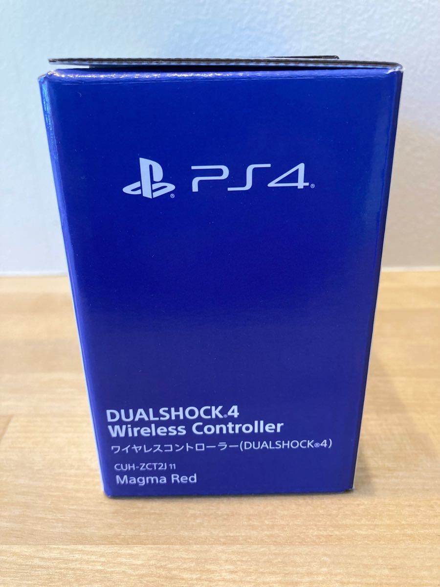 PS4 純正品 ワイヤレスコントローラー DUALSHOCK4 マグマレッド PS4コントローラー CUH-ZCT2J11