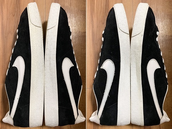  хорошая вещь, Vintage, редкость! NIKE Nike BRUIN SUEDE SCb Louis n замша чёрный черный / белый 1994 год производства 25.5cm US7.5 блейзер Old 