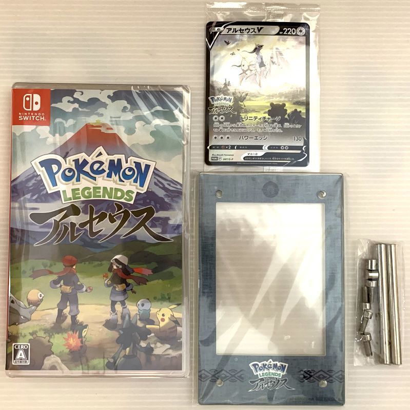 新品 未開封　任天堂 Nintendo Switch ゲームソフト　Pokemon LEGENDS アルセウス　アクリルミニフォトスタンド＆プロモカード付き！