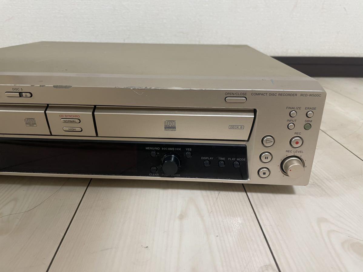 ソニー　SONY RCD-W500C CDレコーダー チェンジャー _画像3