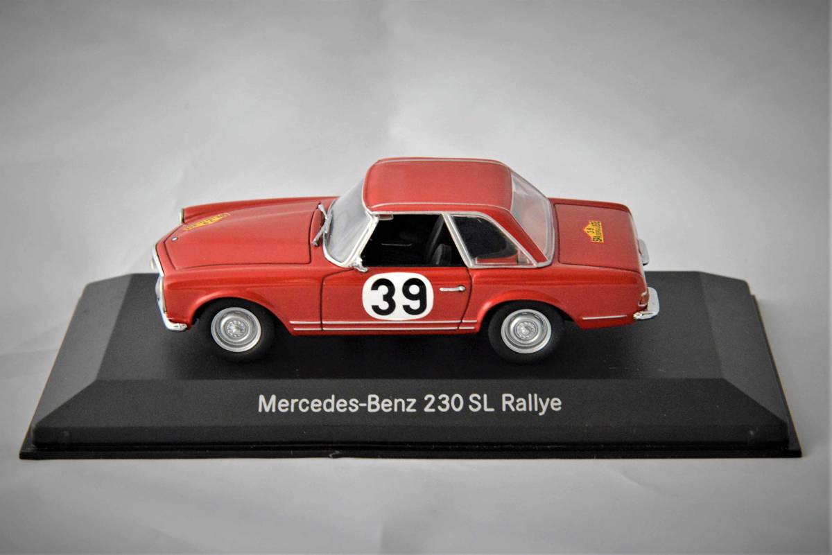 絶版！希少！Mercedes-Benz ベンツモデルカー ミニチャンプス 230SL Rally 1/43！未使用品！