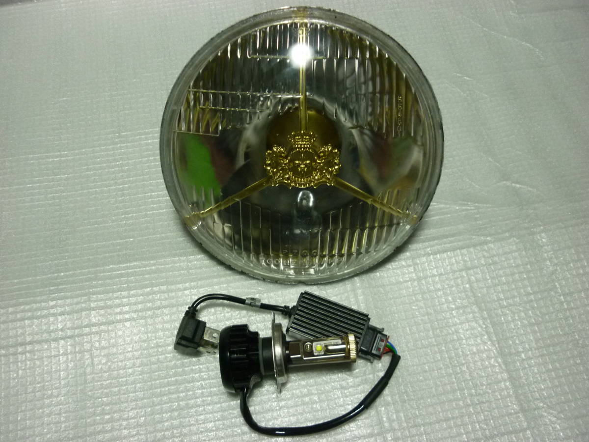 Z1 Z2 KZ 向かい獅子 スリーポイント ヘッドライト LEDバルブ付 Z1 Z2 KZ 向かい獅子 スリーポイント ヘッドライト LEDバルブ付