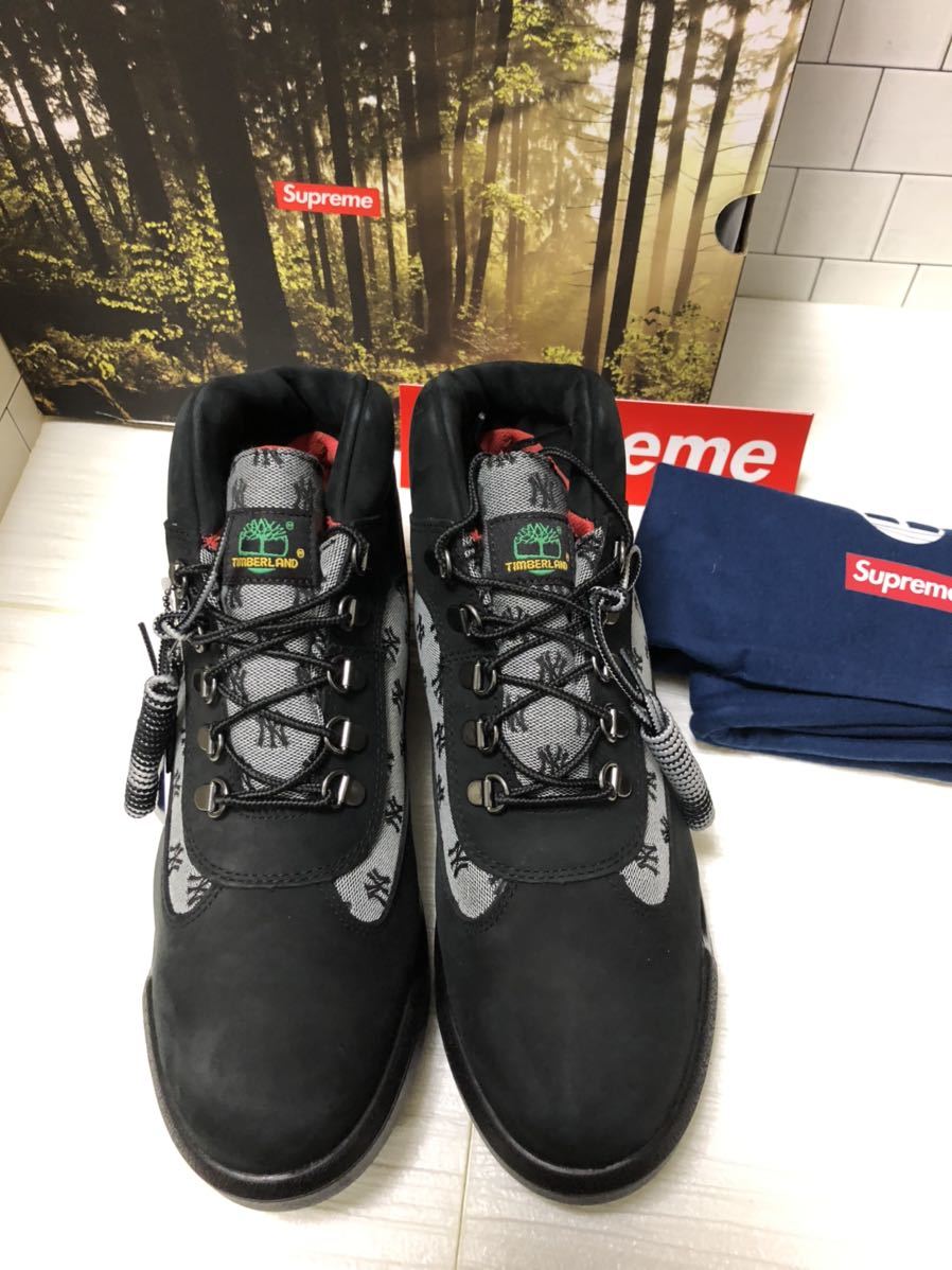 Supreme Timberland New York Yankees Field Boot Black 27.5cm