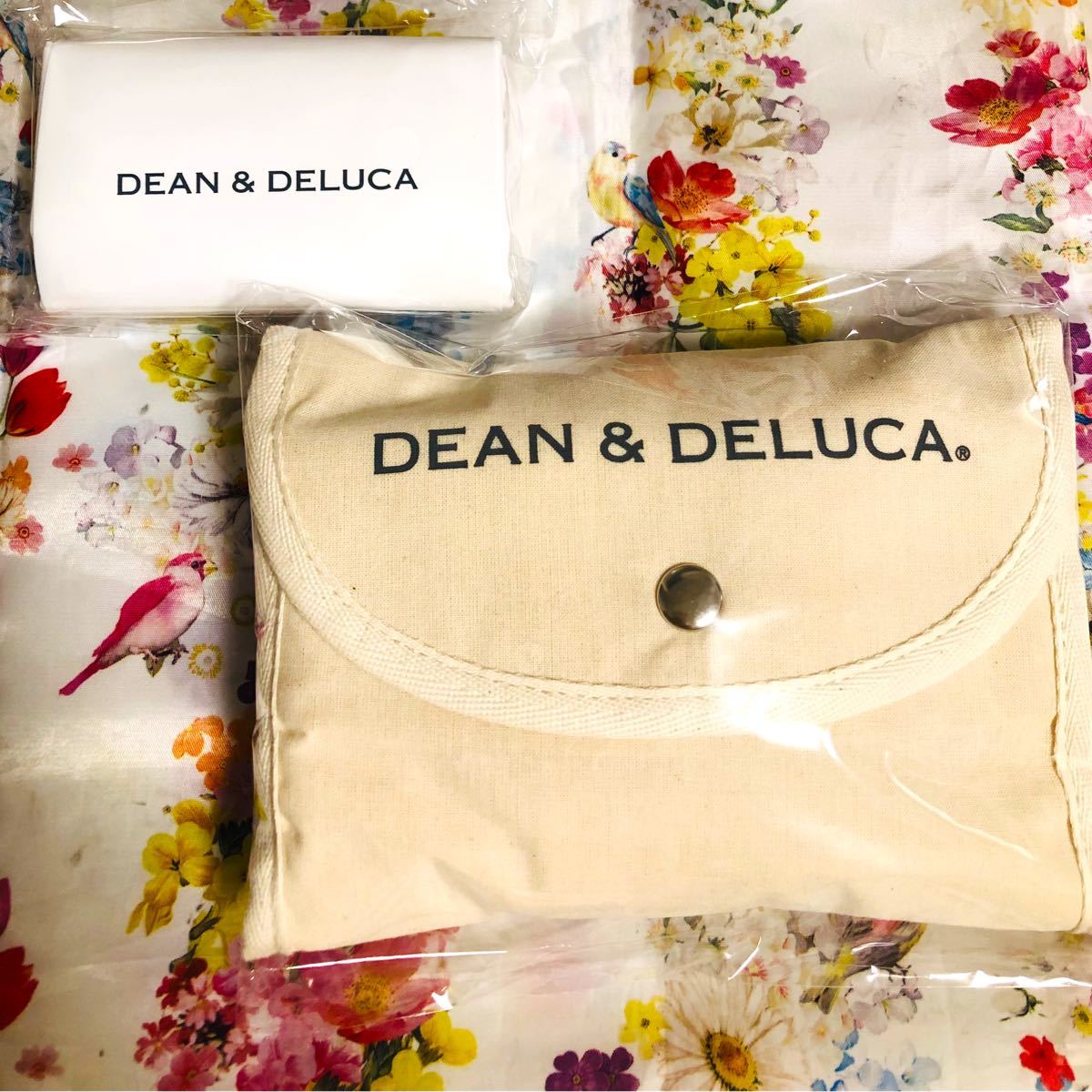 DEAN&DELUCA ディーンアンドデルーカ ミニマムエコバッグ　ホワイト ショッピングバッグ エコバッグ 新品未使用