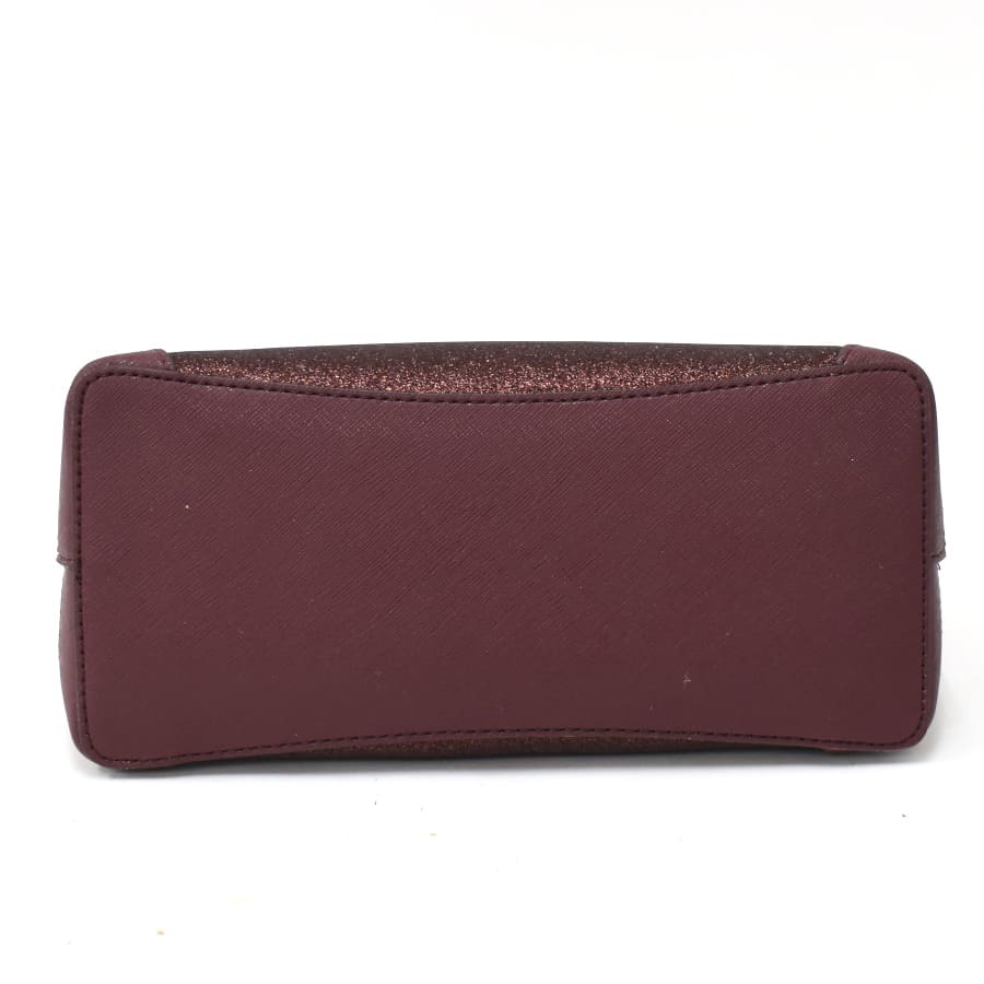 1円 ◆未使用品 kate spade ケイトスペード 2wayハンドバッグ ショルダー ミニバッグ K4625 レザー グリッターボルドー◆Bgii_画像4