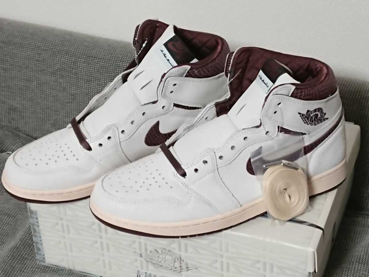 A Ma Maniere NIKE AIR JORDAN 1 sail and burgundy 29cm us11 SNKRS ナイキ スニーカー エアジョーダン _画像10