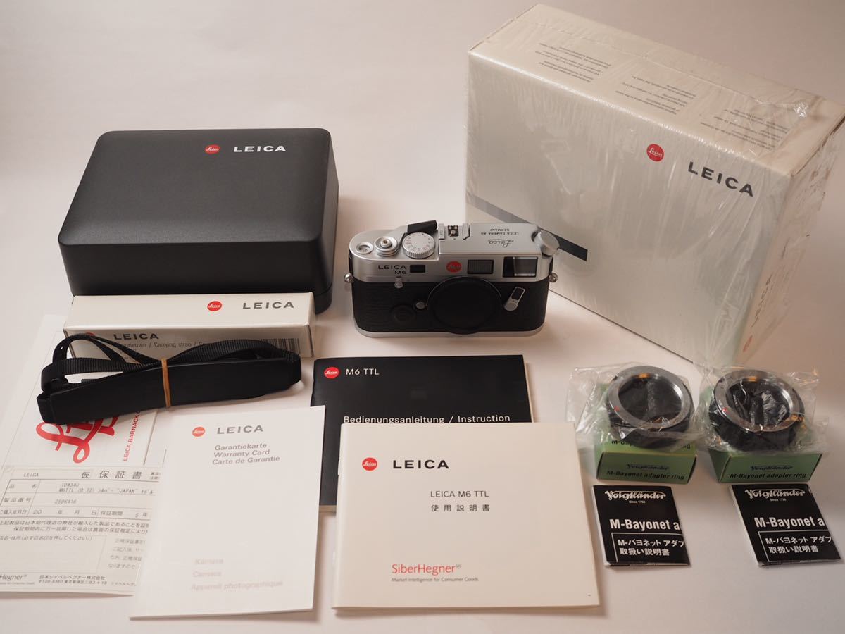 ■ Leica ライカ M6 TTL 0.72 レンジファインダー ボディ ★★中古美品、L→Mアダプター、ケース、取説、元箱付き★★_画像1