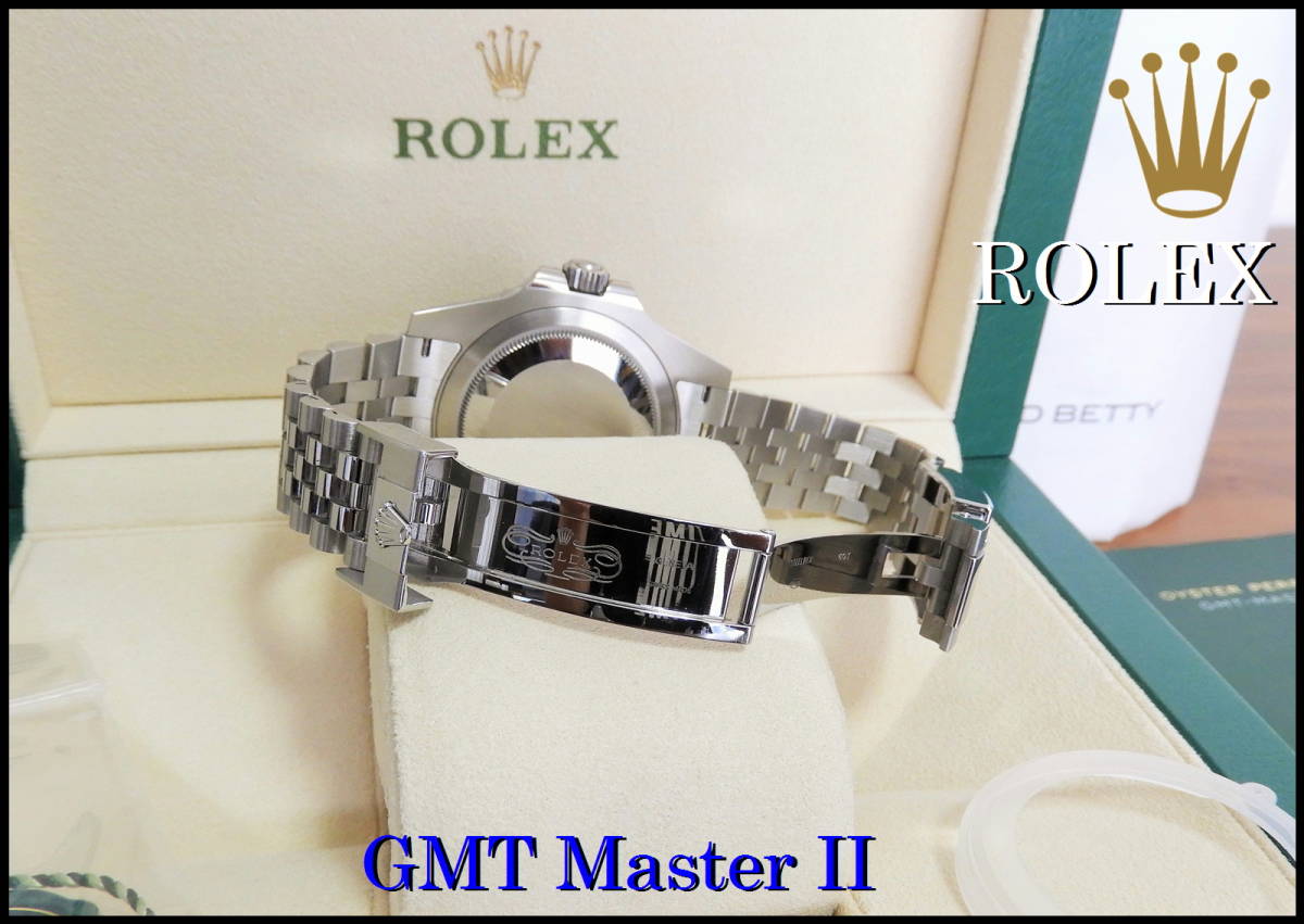 現行新作！ROLEX GMT-MasterⅡ 126710BLNR GMTマスター 時計 黒青 バットマン ジュビリーブレス ロレックス 付属品完備 保証期間付 激レア_画像4