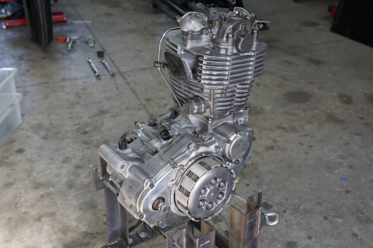SR400 １JR エンジン 荒木エフマシン 乾式クラッチ 組み込み済み 調子 