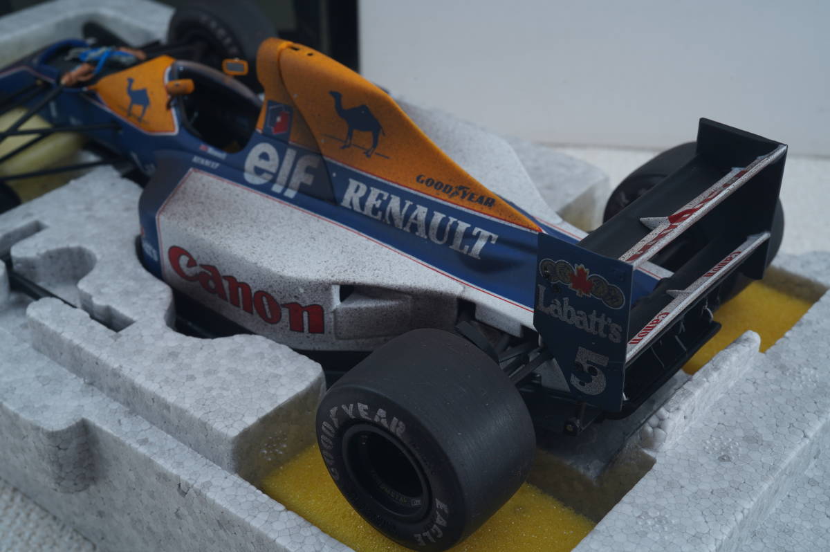 ★超絶レア品★EXOTO 1/18 ウィリアムズ　FW14B 1992 N.マンセル　フィニッシュライン　GPC97118FLP　　exoto williams FW14B_画像6