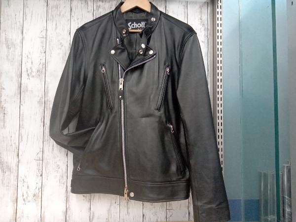 SCHOTT/ショット/nano・universe別注/ダブルライダース/サイズL/BLK